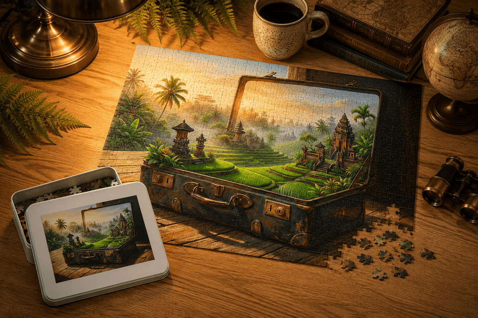 Misty Highlands of Bali Puzzle by Novelle & Co