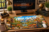 New York Cityscape Desk Mat by Novelle & Co