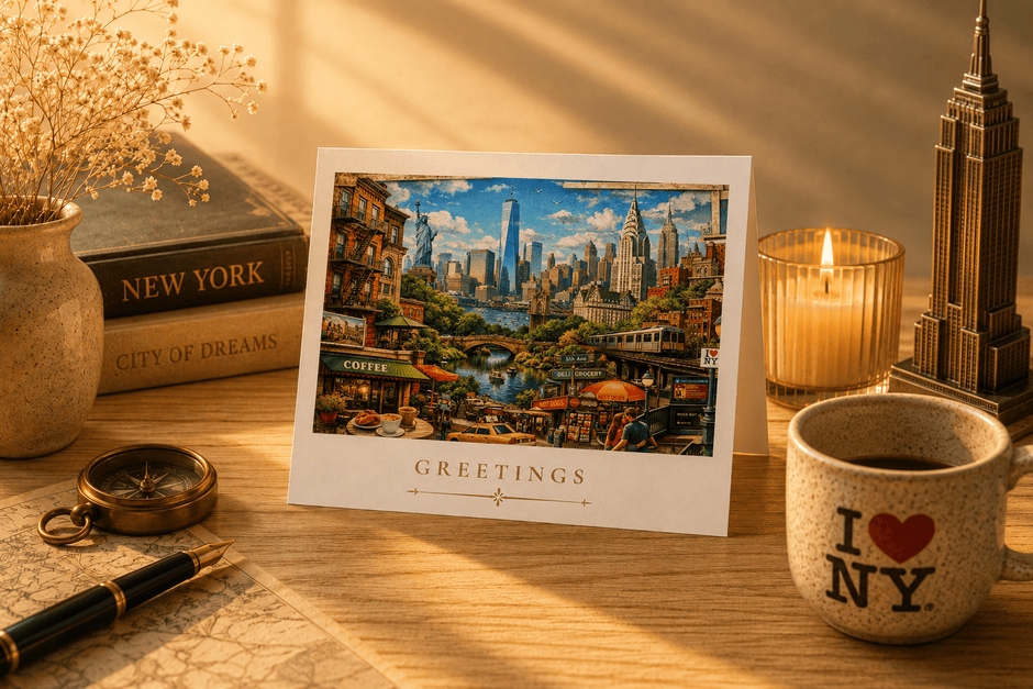 New York Cityscape Greeting Card Set by Novelle & Co