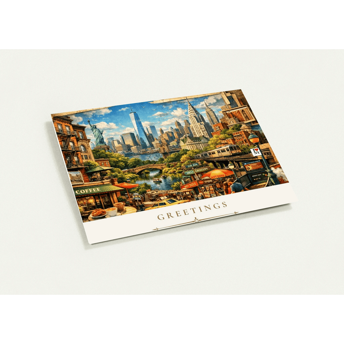 New York Cityscape Greeting Card Set by Novelle & Co