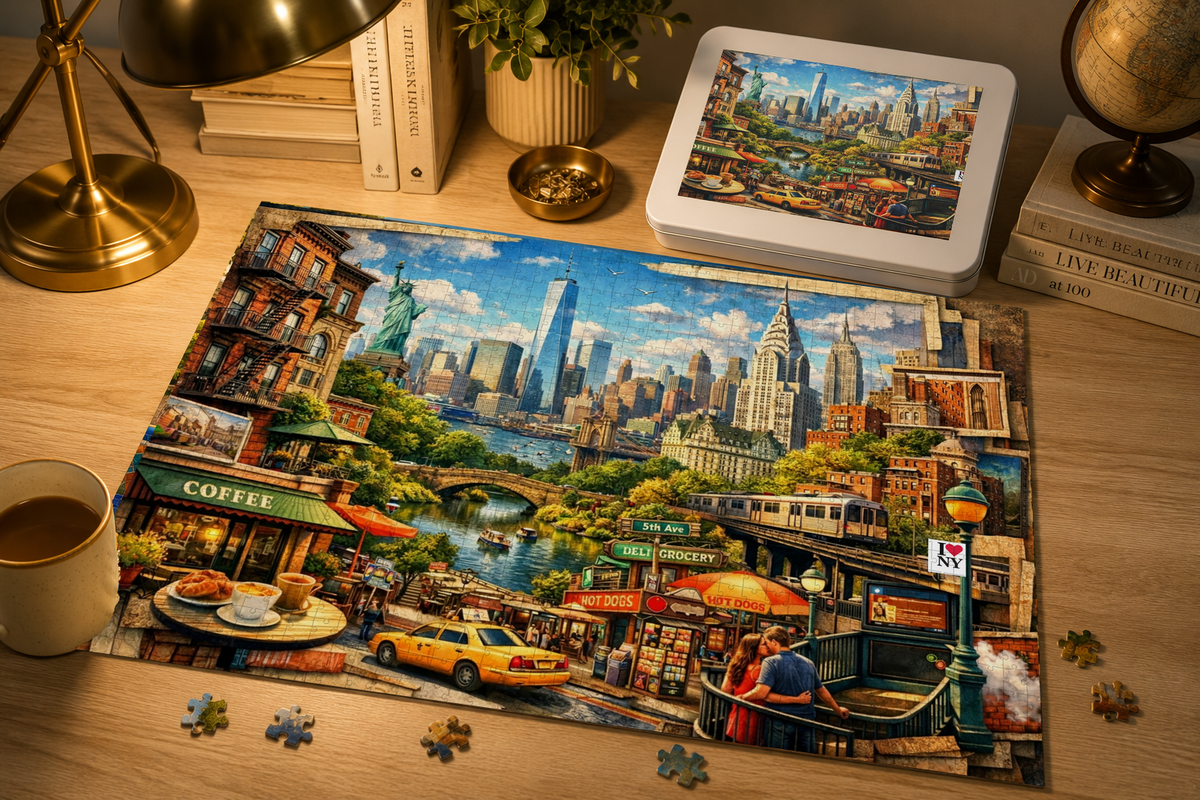 New York Cityscape Puzzle by Novelle & Co