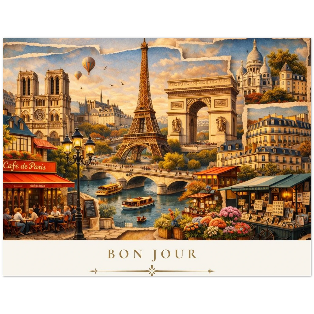 Paris Cityscape Greeting Card Set by Novelle & Co