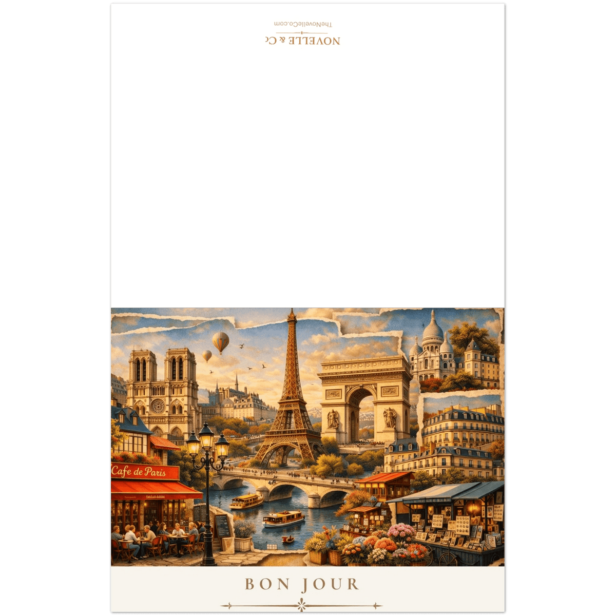 Paris Cityscape Greeting Card Set by Novelle & Co
