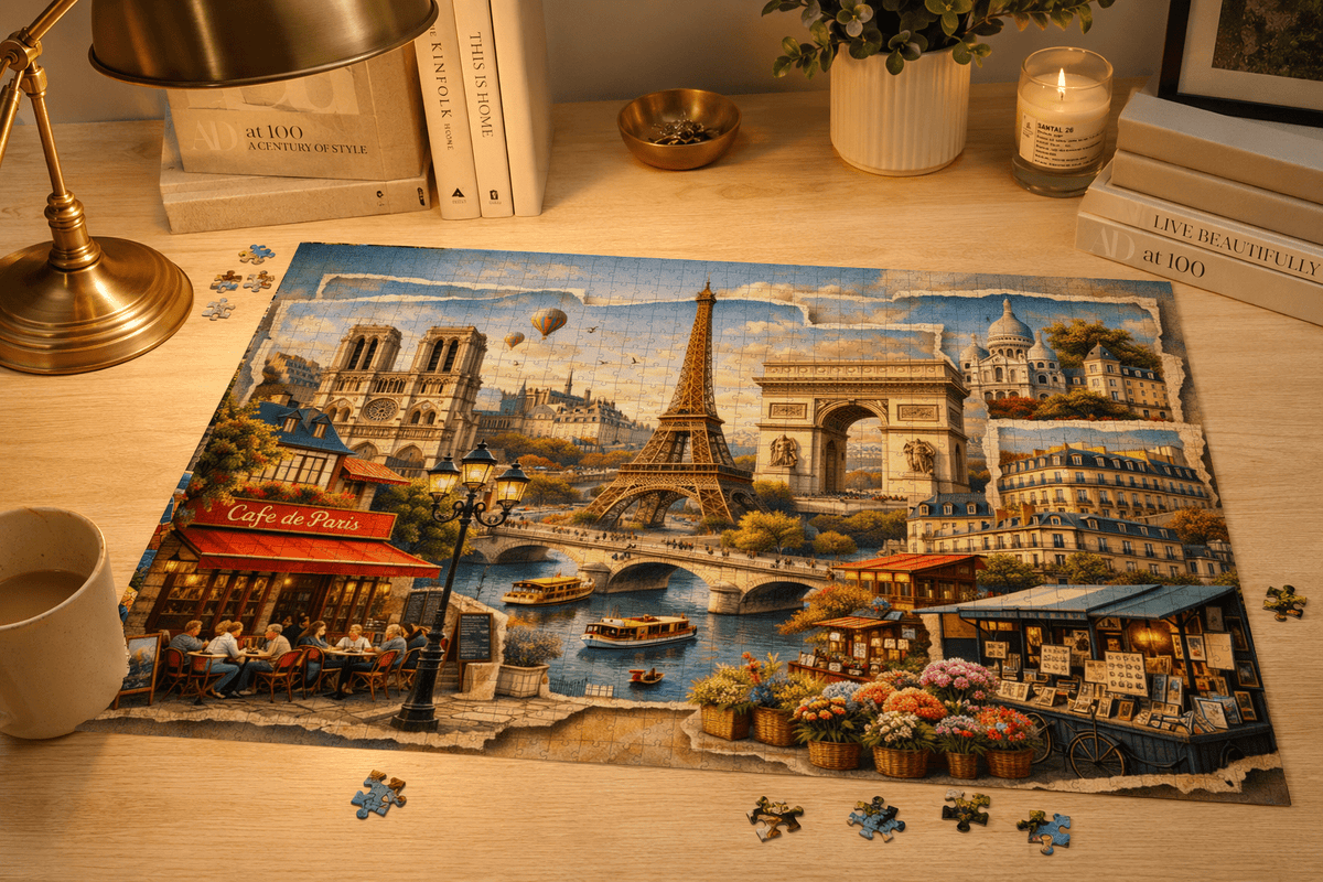 Paris Cityscape Puzzle by Novelle & Co