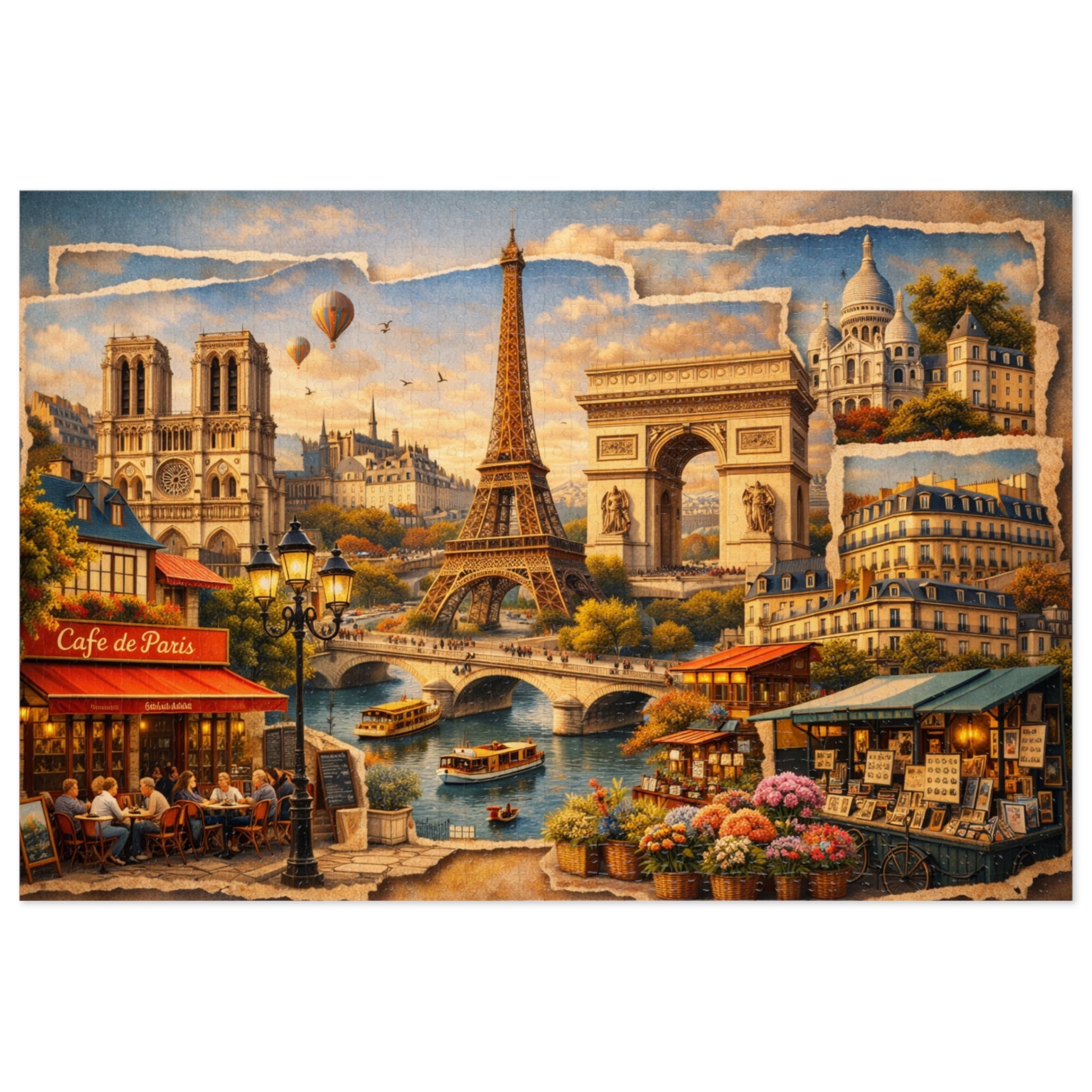 Paris Cityscape Puzzle by Novelle & Co