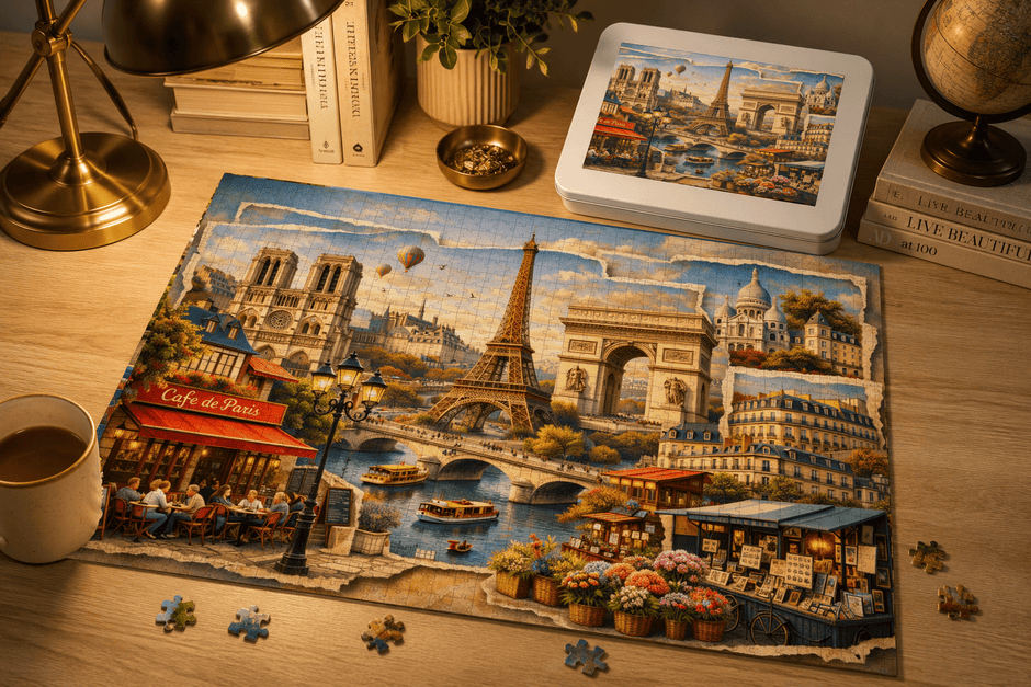 Paris Cityscape Puzzle by Novelle & Co