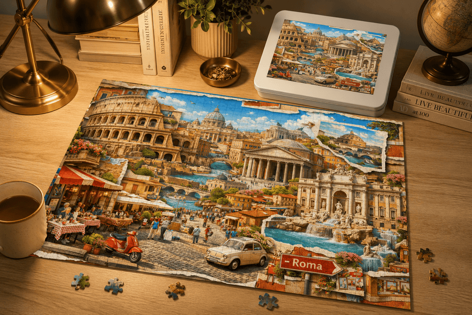 Rome Cityscape Puzzle by Novelle & Co