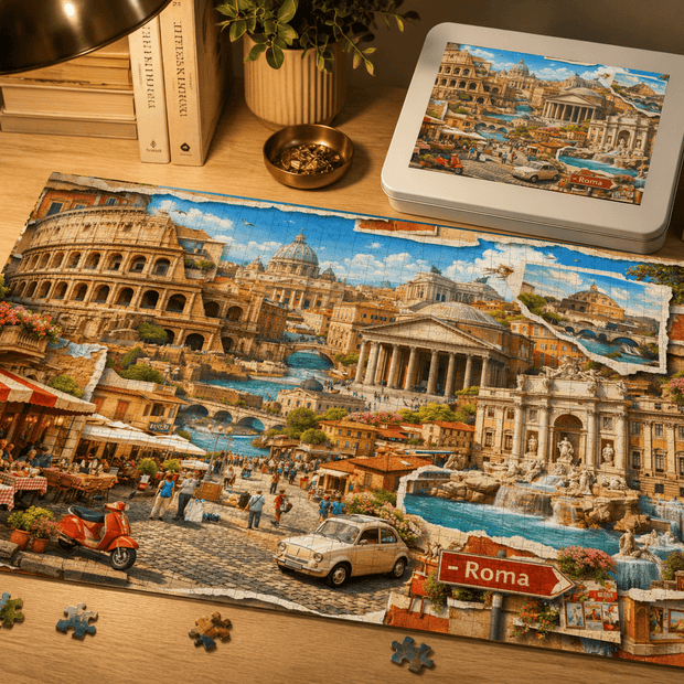 Rome Cityscape Puzzle by Novelle & Co