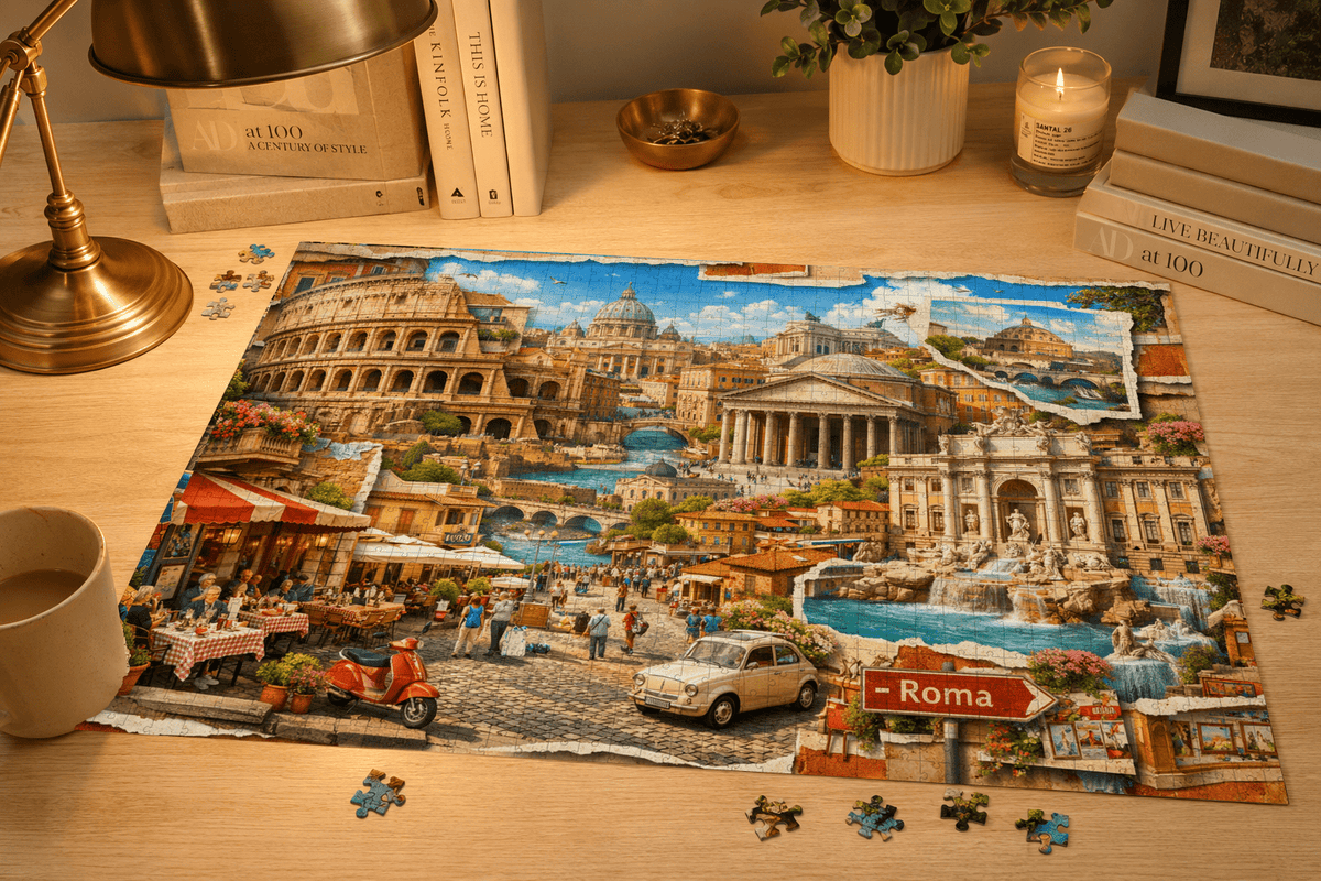 Rome Cityscape Puzzle by Novelle & Co
