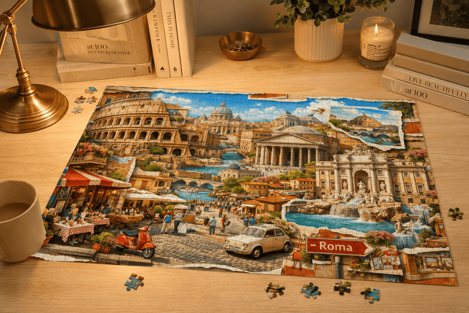 Rome Cityscape Puzzle by Novelle & Co