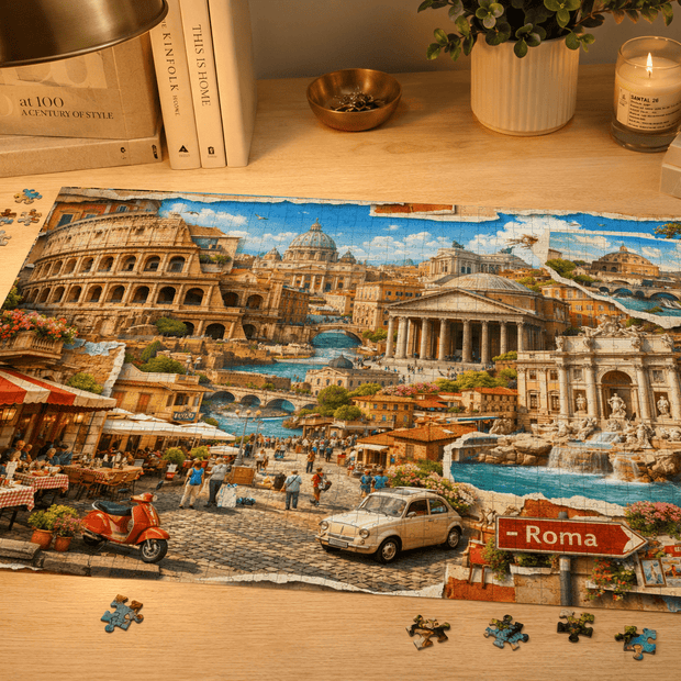 Rome Cityscape Puzzle by Novelle & Co