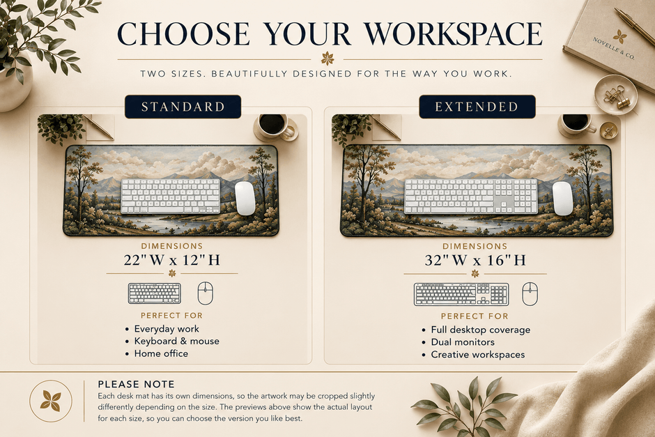 San Francisco Cityscape Desk Mat by Novelle & Co