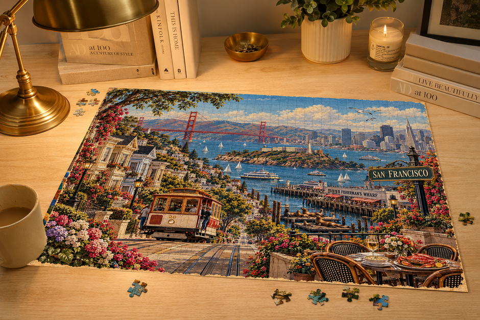 San Francisco Cityscape Puzzle by Novelle & Co
