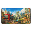 Sao Paulo Cityscape Desk Mat by Novelle & Co