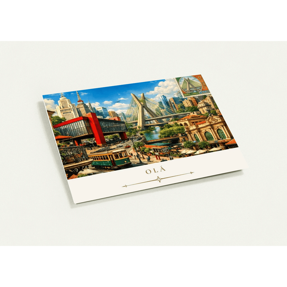 Sao Paulo Cityscape Greeting Card Set by Novelle & Co