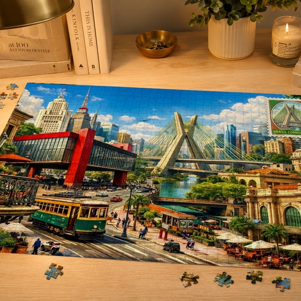 Sao Paulo Cityscape Puzzle by Novelle & Co