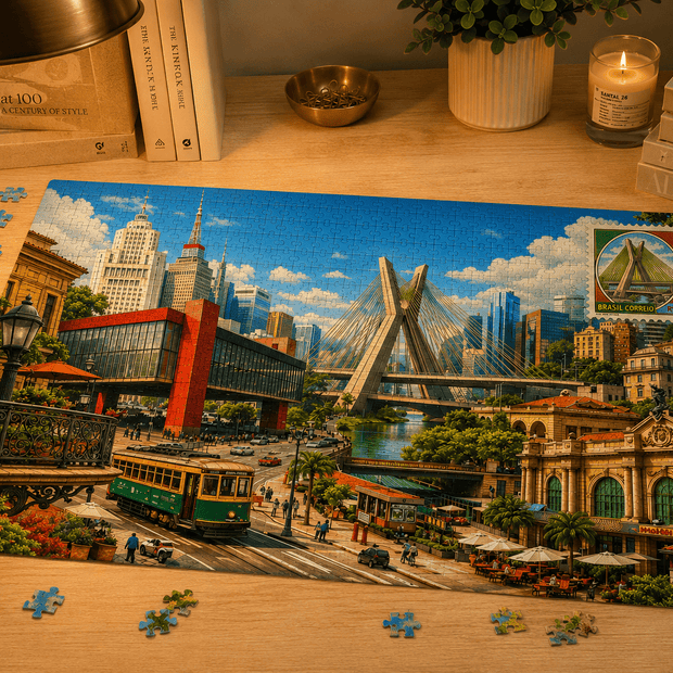 Sao Paulo Cityscape Puzzle by Novelle & Co