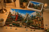 Sao Paulo Cityscape Puzzle by Novelle & Co