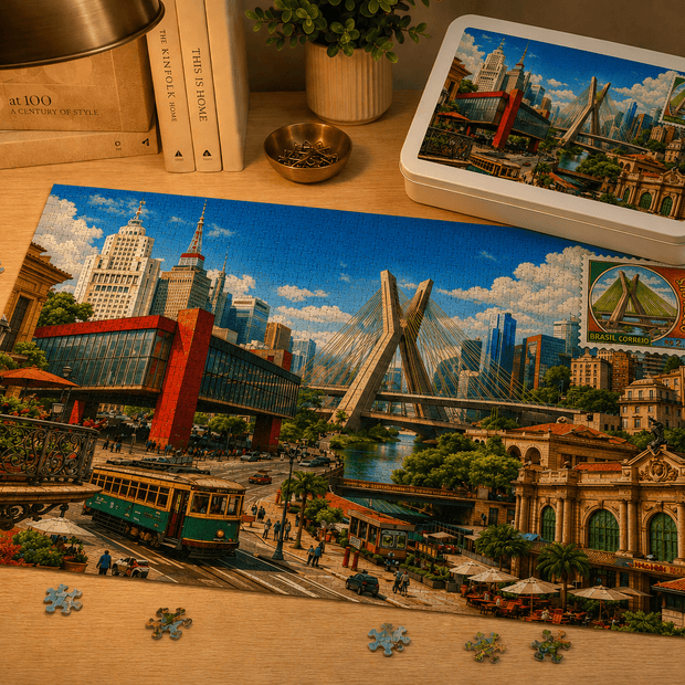 Sao Paulo Cityscape Puzzle by Novelle & Co