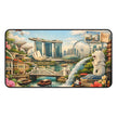 Singapore Cityscape Desk Mat by Novelle & Co