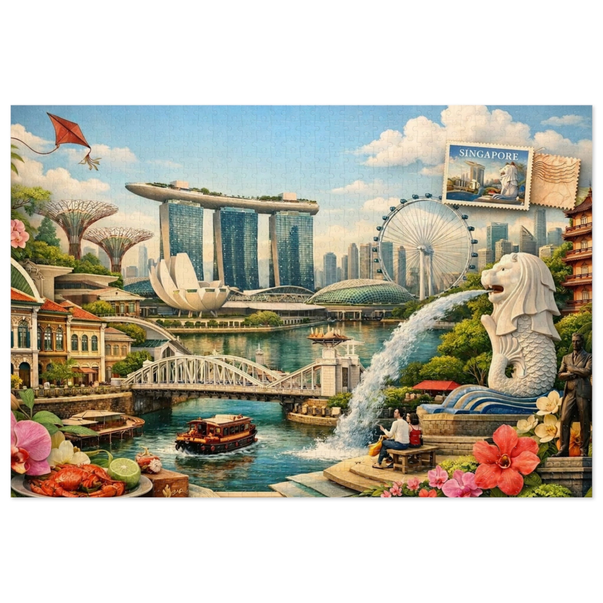 Singapore Cityscape Puzzle by Novelle & Co