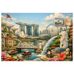 Singapore Cityscape Puzzle by Novelle & Co