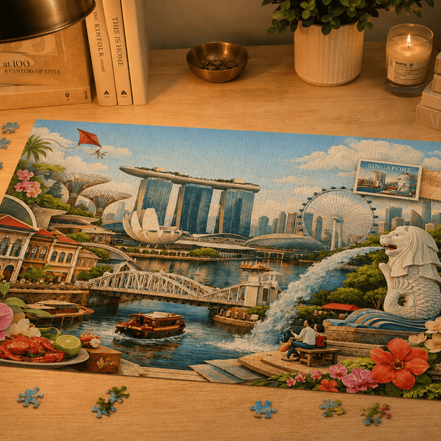 Singapore Cityscape Puzzle by Novelle & Co