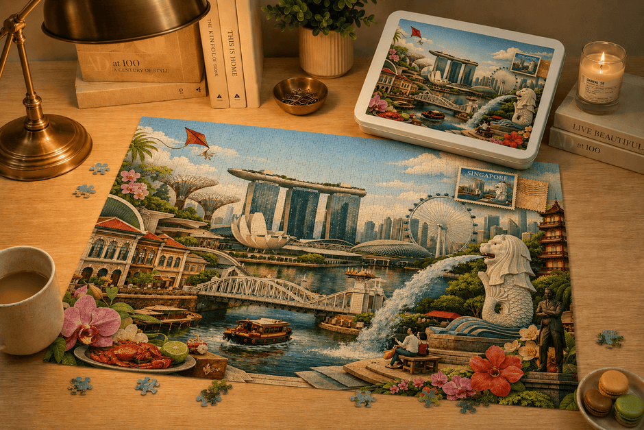 Singapore Cityscape Puzzle by Novelle & Co