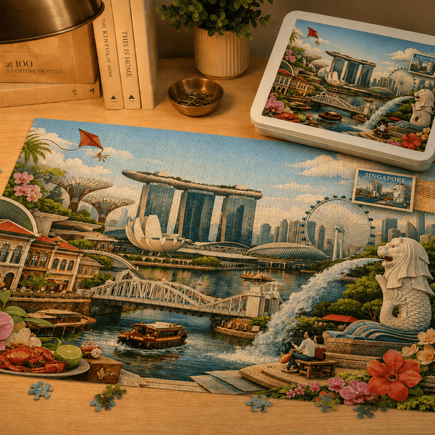 Singapore Cityscape Puzzle by Novelle & Co