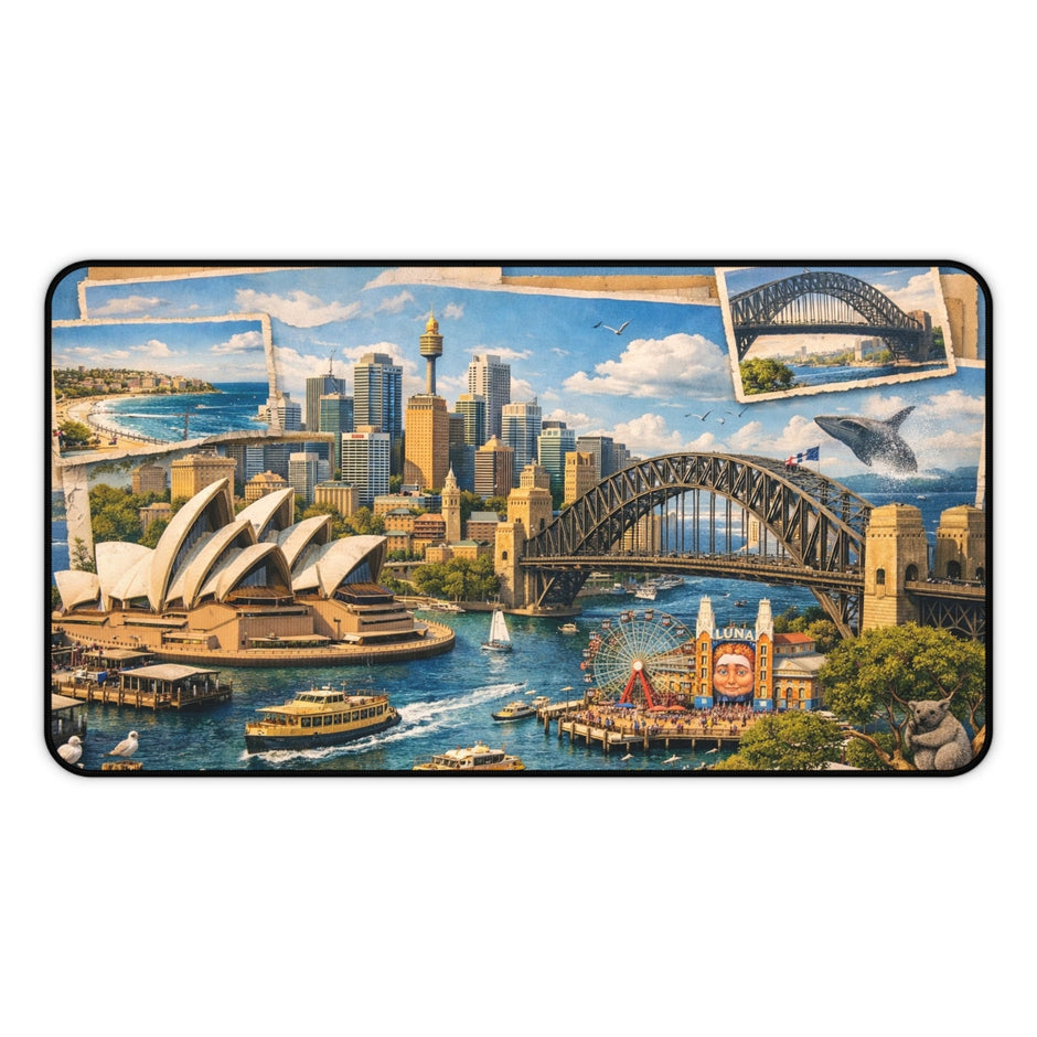 Sydney Cityscape Desk Mat by Novelle & Co
