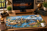 Sydney Cityscape Desk Mat by Novelle & Co