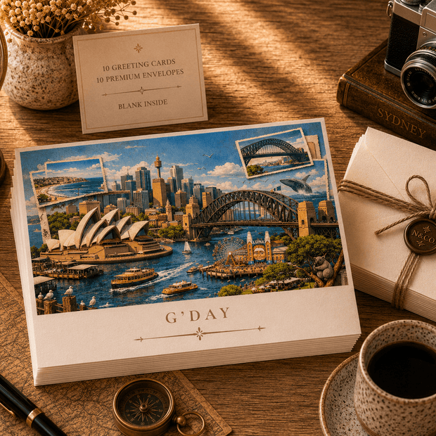 Sydney Cityscape Greeting Card Set by Novelle & Co
