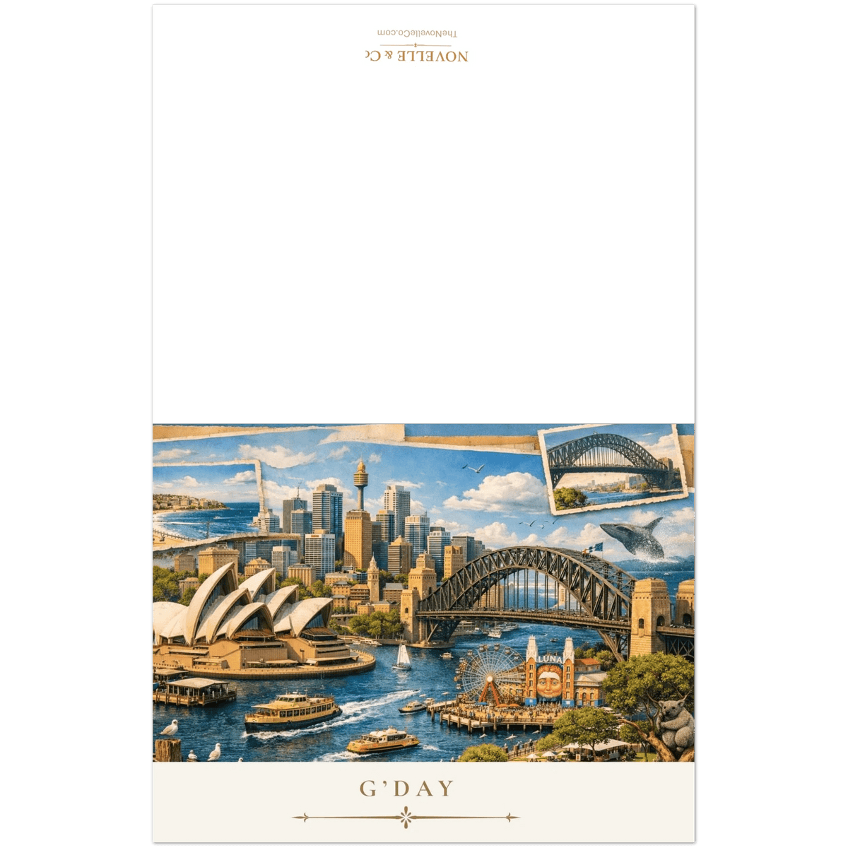 Sydney Cityscape Greeting Card Set by Novelle & Co