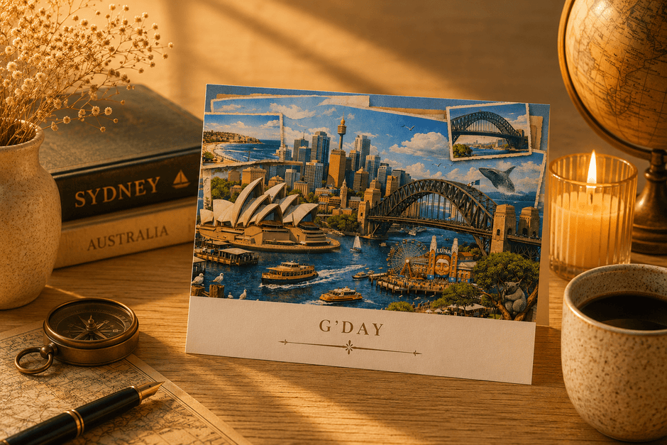 Sydney Cityscape Greeting Card Set by Novelle & Co