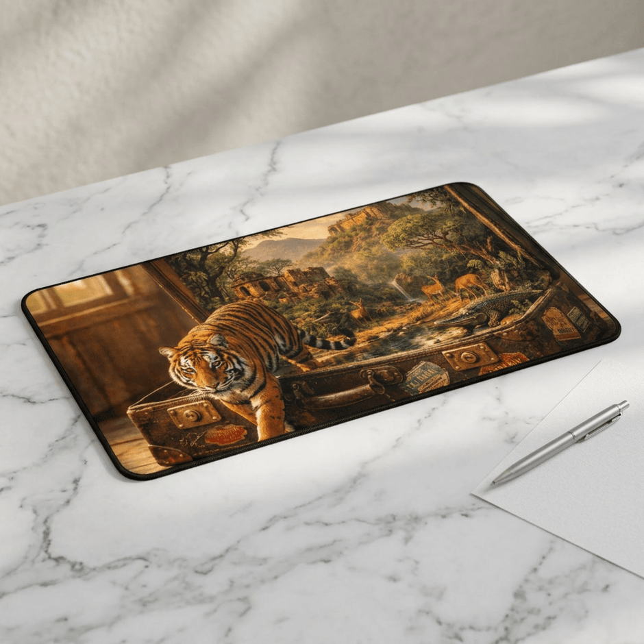 The Wilds of Rathambore Desk Mat by Novelle & Co