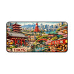 Tokyo Cityscape Desk Mat by Novelle & Co
