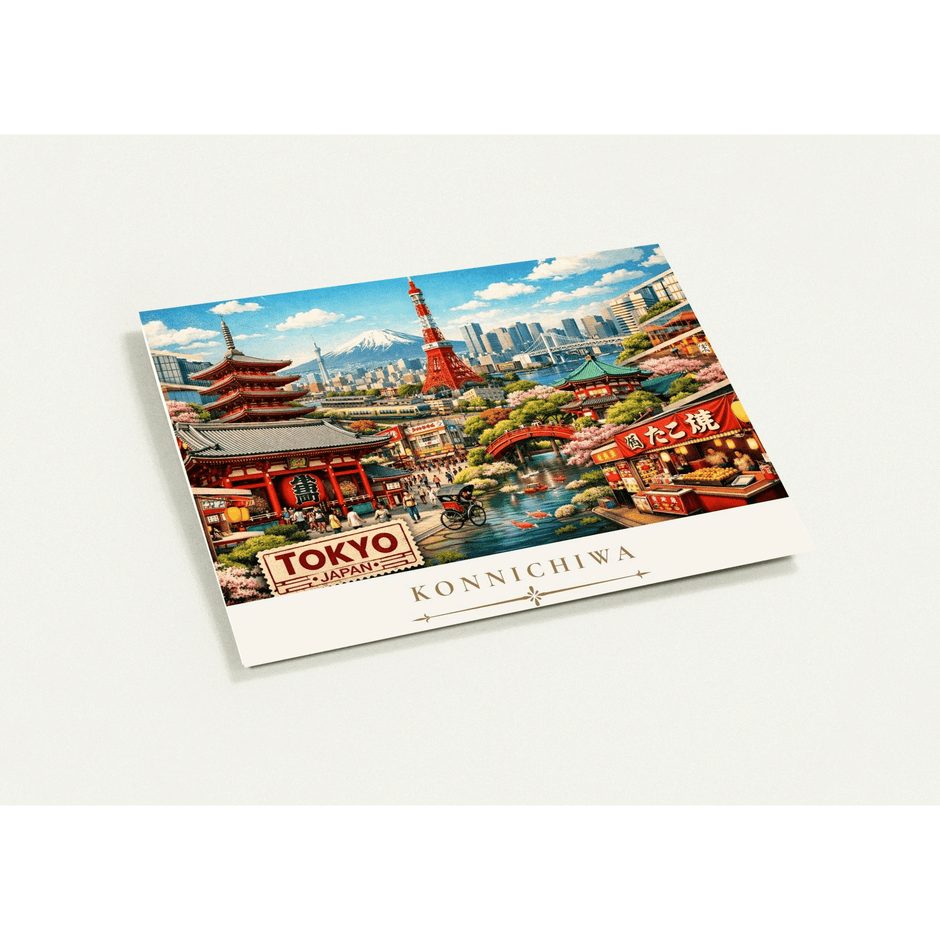 Tokyo Cityscape Greeting Card Set by Novelle & Co