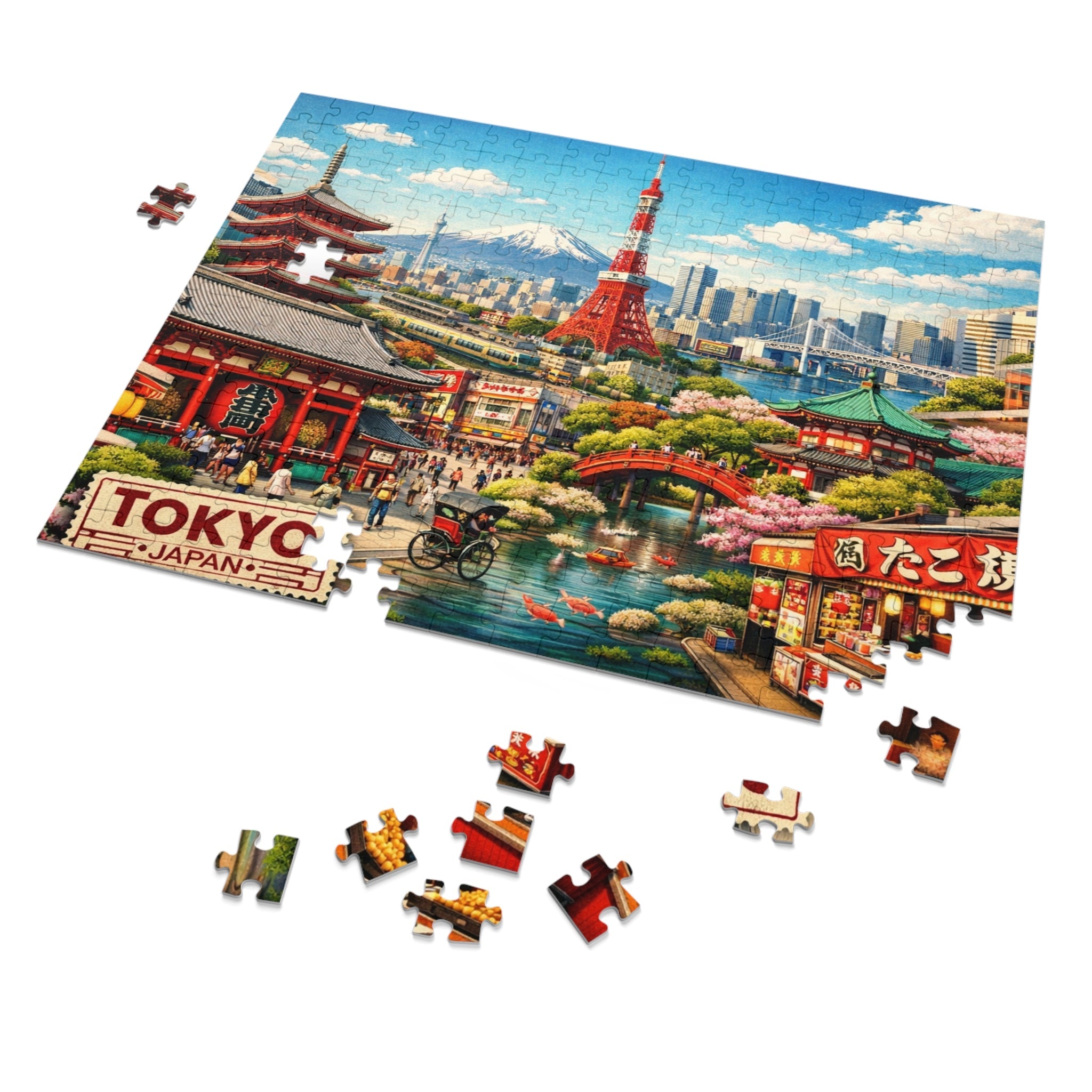 Tokyo Cityscape Puzzle by Novelle & Co