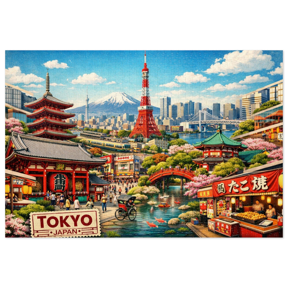 Tokyo Cityscape Puzzle by Novelle & Co