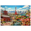 Tokyo Cityscape Puzzle by Novelle & Co