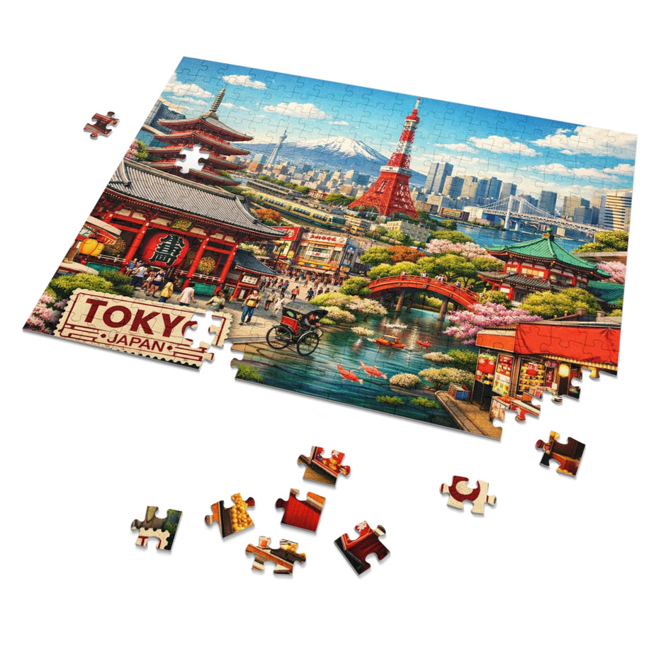 Tokyo Cityscape Puzzle by Novelle & Co