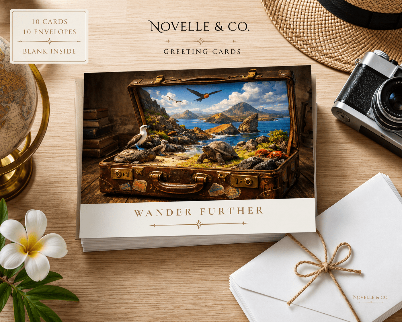 Wander Further Greeting Card Set by Novelle & Co
