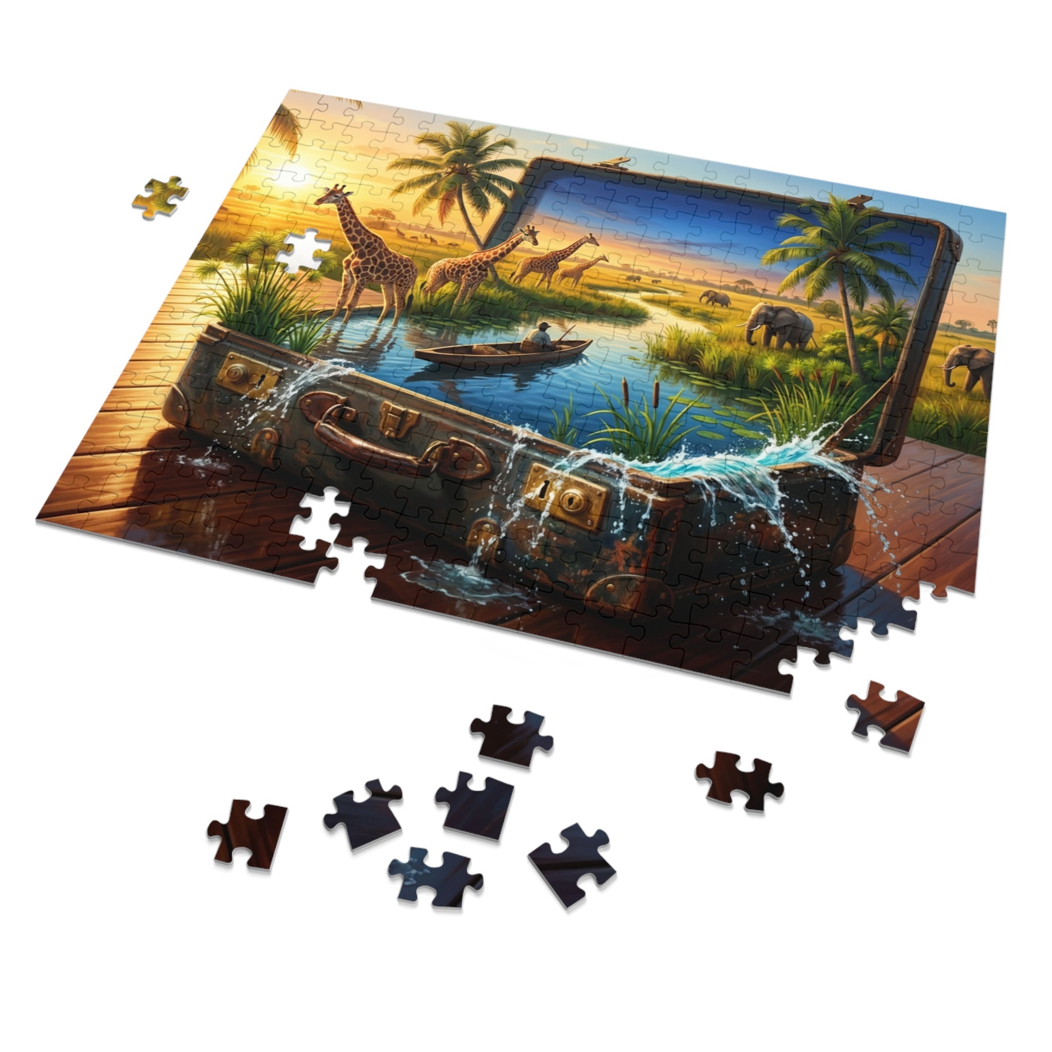 Waterways of the Okavango Puzzle by Novelle & Co