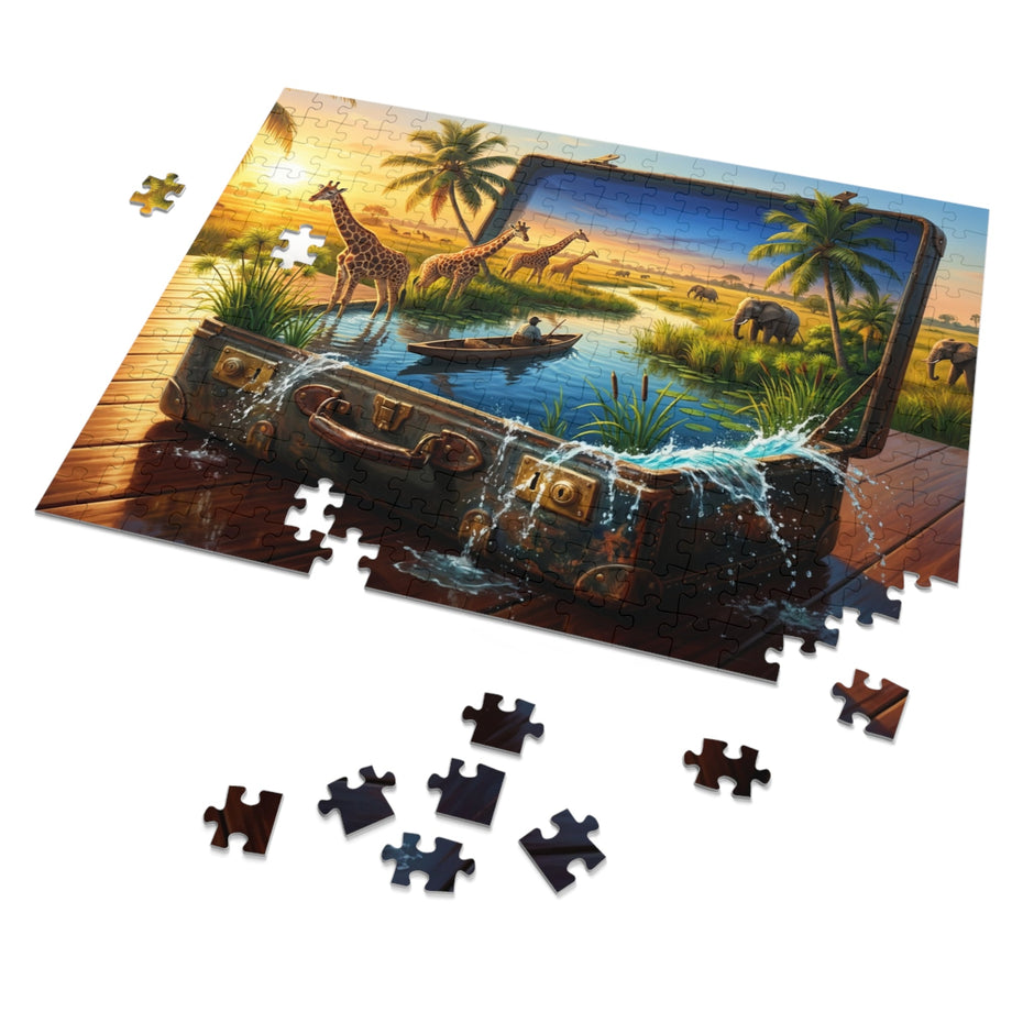 Waterways of the Okavango Puzzle by Novelle & Co