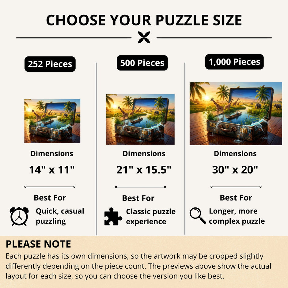 Waterways of the Okavango Puzzle by Novelle & Co