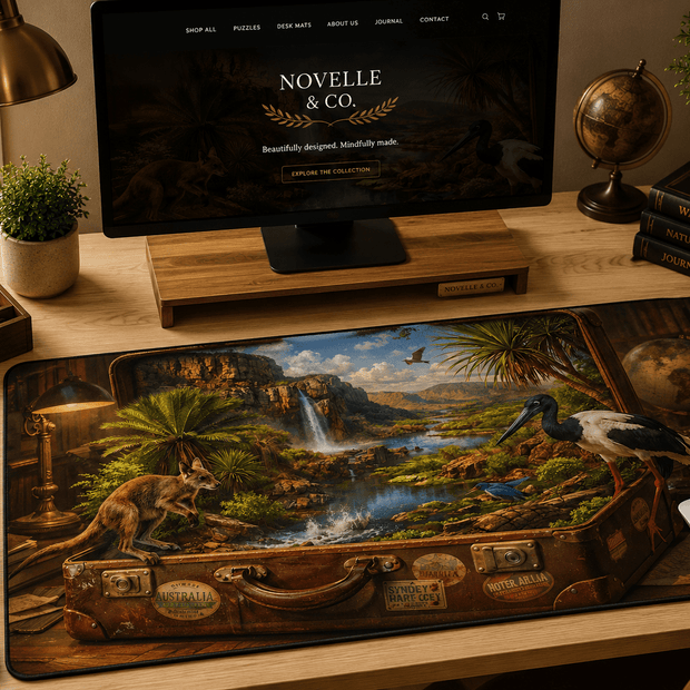 Wild Heart of Kakadu Desk Mat by Novelle & Co