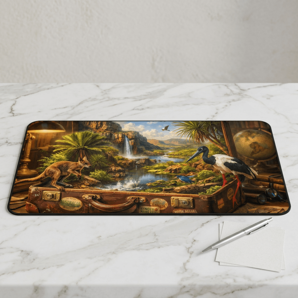 Wild Heart of Kakadu Desk Mat by Novelle & Co